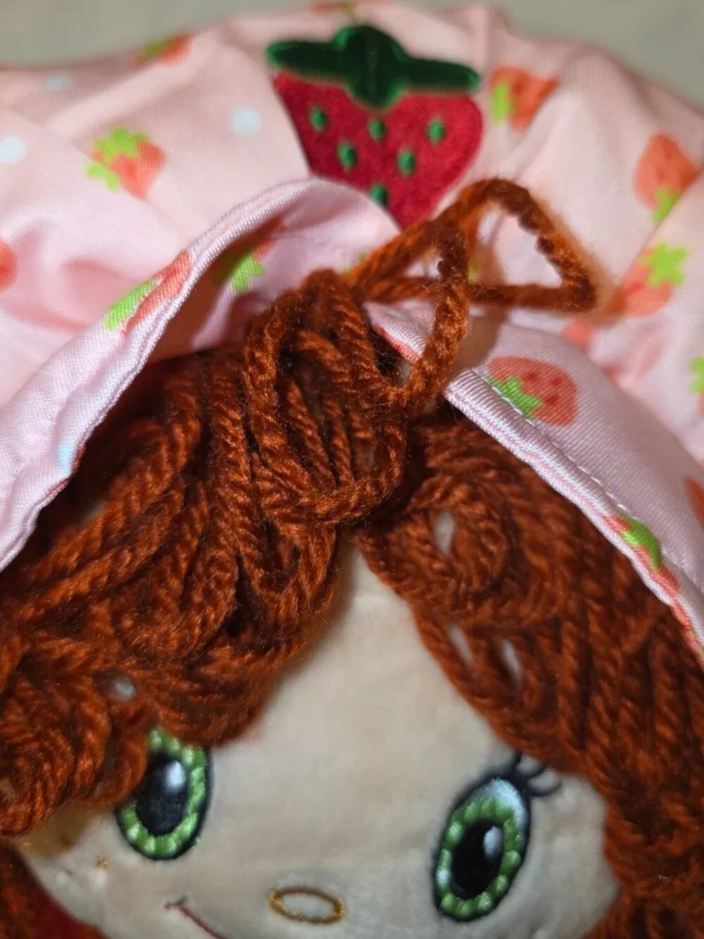Strawberry Shortcake Rag Doll 14 Inch Wildbrain Sewn Eyes Toy Gift Nostalgia